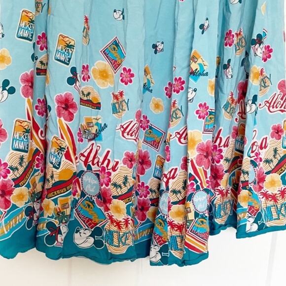 Torrid Disney Her Universe Minnie Aloha Skirt Fairy Tropical Hawaiian Resortwear - Picture 3 of 7